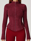 ZASUWA Female Pocket Zipper Fleece Jacket