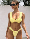 ZASUWA Female Sexy Flower Buds Beach Bikini Set
