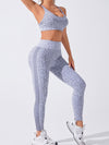 ZASUWA Female Leopard Print Cross Back Tracksuit