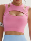 ZASUWA Female Sexy Hollow Out Ribbed Quick Dry Tank