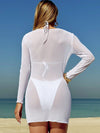 ZASUWA Female Sexy Sheer Mesh 3-Pieces Bikini Set