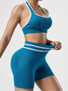 ZASUWA Female Contrast Color Stripes Short Tracksuit