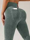 ZASUWA Female Seamless Tie-Dye Printed Leggings