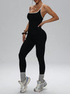 ZASUWA Female Contrast Color Cross Back Jumpsuit