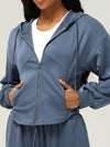 ZASUWA Female Zipper Pocket With Hat Jacket