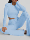 ZASUWA Female Stitch Performance Cropped Flare Tracksuit