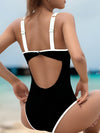 ZASUWA Female Unique Cutout Backless One Piece