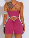 ZASUWA Female Cross Back Hollow Out Romper