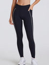 ZASUWA Female Contrast Color Stripes Cutout Pocket Short Traksuit