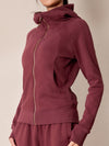 ZASUWA Female Pocket Zipper With Hat Jacket