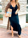 ZASUWA Female Sexy Sheer Mesh Leopard Print Without Bikini Set Swimwear Cover-up