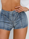 ZASUWA Female Faux Denim Booty Shorts