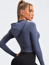 ZASUWA Female Corset With Hat Cropped Hoodie
