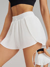 ZASUWA Female Pleated Pocket Quick Dry 2 in 1 Tennis Shorts