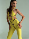 🖤ZASUWA Female Sexy Contrast Color Stripe Hollow Out Jumpsuit