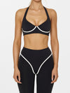 ZASUWA Female Stripes Push-Up High-rise Leggings
