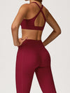 ZASUWA Female V Collar Cross Back V shape-waist Tracksuit