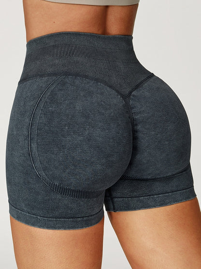 Denim Scrunch Bum High-rise Shorts