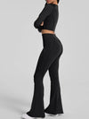 ZASUWA Female Stitch Performance Cropped Flare Tracksuit