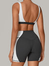 ZASUWA Female Contrast Color Short Tracksuit
