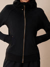 ZASUWA Female Pocket Zipper With Hat Jacket