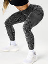 ZASUWA Female Sexy Faux Leather Leopard Print Leggings