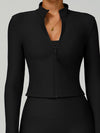 ZASUWA Female Ribbed Zipper Jacket