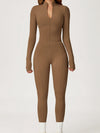 ZASUWA Female Sexy Zipper Corset Fleece Jumpsuit