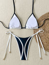 ZASUWA Female Sexy Contrast Color Bikini Set