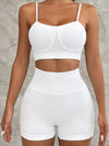ZASUWA Female Ribbed Push-up Short Tracksuit