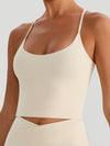 ZASUWA Female Cross Back U Collar Tank