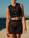 ZASUWA Female Sexy Fishnet Without Bikini Set Cover Up