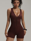 ZASUWA Female Backless Zipper Romper