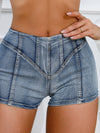 ZASUWA Female Faux Denim Booty Shorts