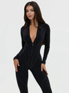 🖤ZASUWA Female Special Waist-tightening and Hip-lifting Curve Design Zipper Jumpsuit