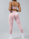 ZASUWA Female Stripes Seamless High-rise Short Tracksuit