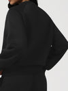 ZASUWA Feamle Letters Print  Fleece Hoodie