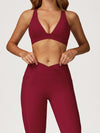 ZASUWA Female V Collar Cross Back V shape-waist Tracksuit