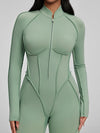 ZASUWA Female Sexy Backless Zipper Scrunch Bum Jumpsuit