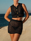 ZASUWA Female Sexy Fishnet Without Bikini Set Cover Up