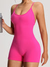 ZASUWA Female Cross Back Scrunch Bum Seamless Short Romper