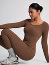 ZASUWA Female Backless Ribbed Jumpsuit