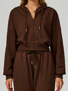 ZASUWA Female Feleece Pocket Casual Zipper Hoodie