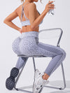 ZASUWA Female Leopard Print Cross Back Tracksuit