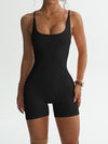 ZASUWA Female Cross Back Scrunch Bum Short Romper