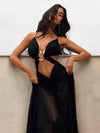 ZASUWA Female Sexy Mesh Without Bikini Set Cover Up Dress