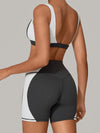ZASUWA Female Contrast Color Short Tracksuit