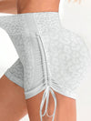 ZASUWA Female Leopard Print Adjustable Straps Shorts