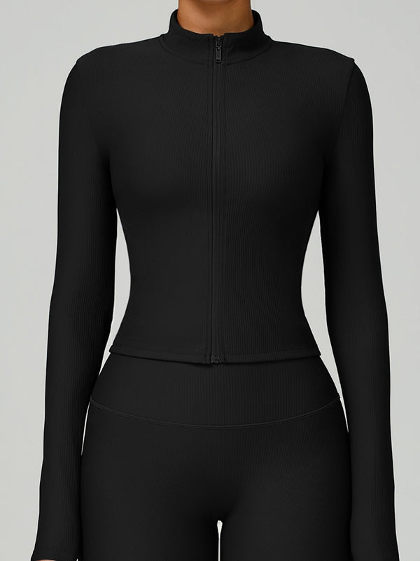 Ribbed High-rise Leggings