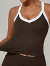 ZASUWA Female Contrast Color Stripe Tank